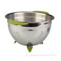 Cesta De Frutas Pia De Aço Inoxidável Coador De Metal Colander